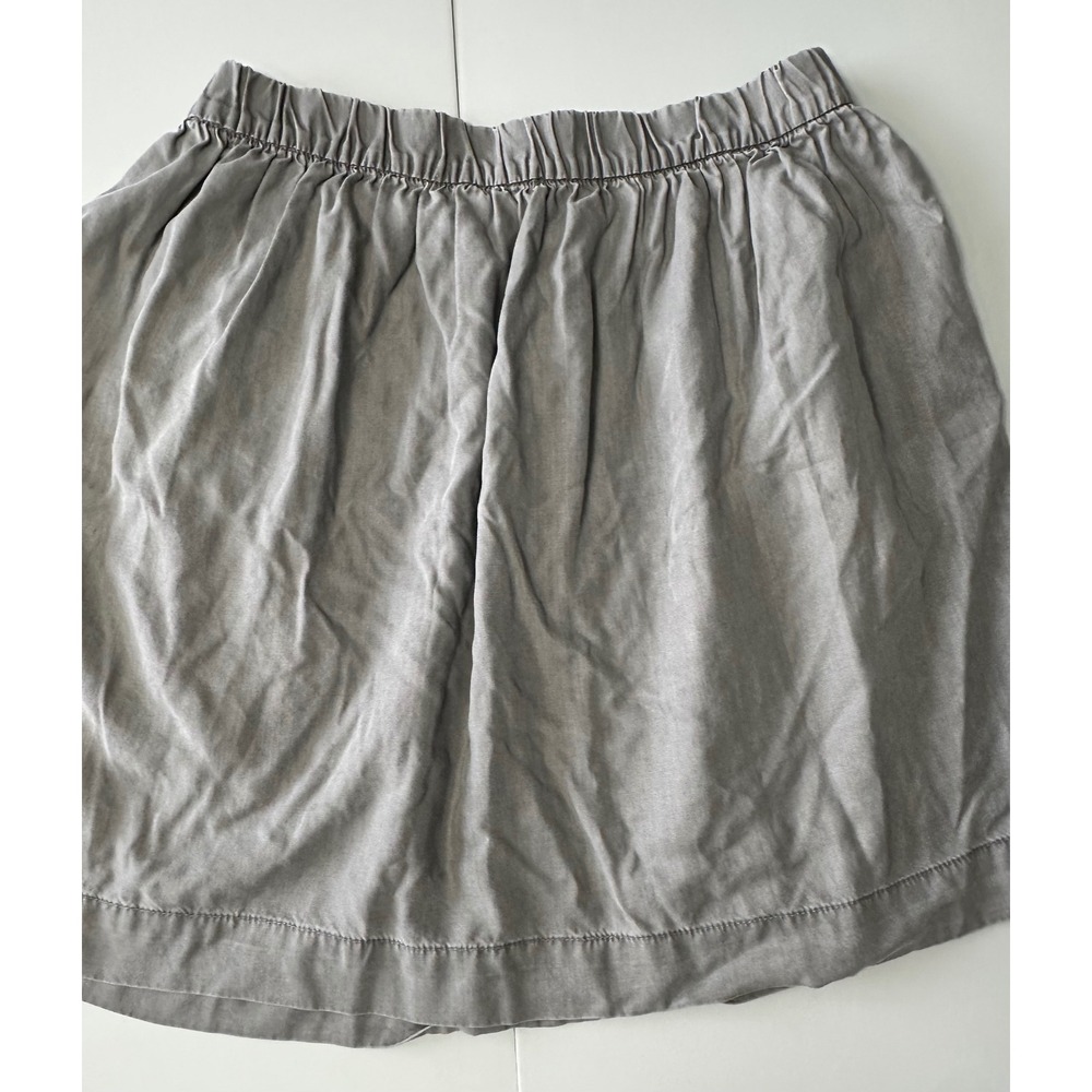 Gap 1969 Womens Gray Elastic Waist Mini Skirt with Pockets Size S